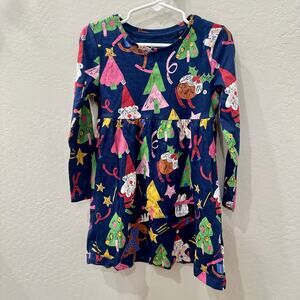 NWT Tu Blue Christmas Long Sleeve Dress